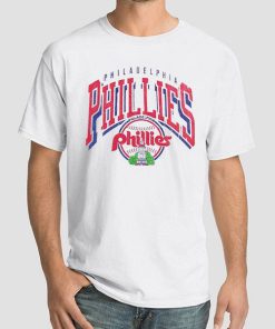 White T Shirt Vintage Inspired Philadelphia Phillies