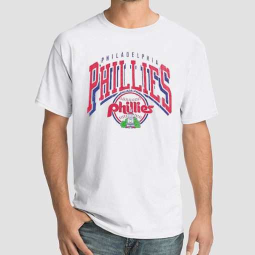 White T Shirt Vintage Inspired Philadelphia Phillies