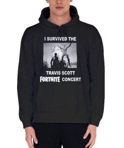 Black Hoodie Vintage I Survived the Travis Scott Concert