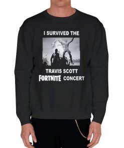 Black Sweatshirt Vintage I Survived the Travis Scott Concert