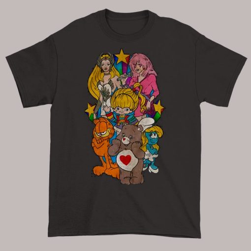 Characters Cartoon Animation 80s Shirt