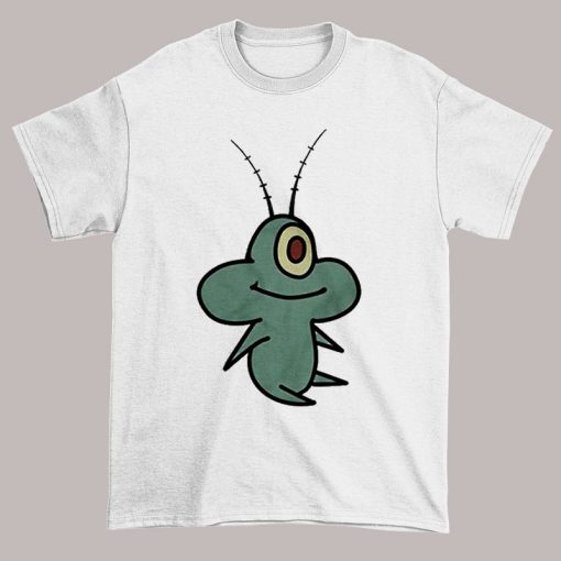 Funny Plankton Eating Popcorn Shirt